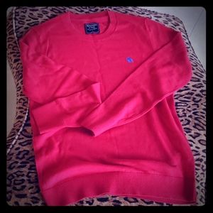 NEW ABERCROMBIE red sweater S wool/cotton